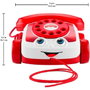 Fisher-Price Téléphone Parlant Édition 80ᵉ Anniversaire, Jouet d'Éveil avec Disque Rotatif et Sons, Développe la Motricité, Pour Enfants 12 Mois et Plus