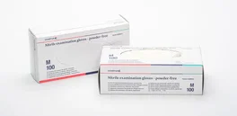 Covetrus Gants d'examen en nitrile sans poudre blancs Taille M, 100 unités