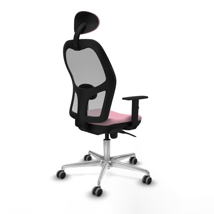 Piqueras y Crespo Chaise de Bureau 1D086G1 Rose avec Appui-tête