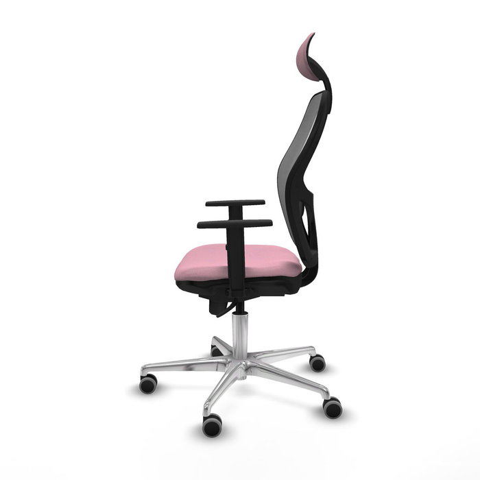 Piqueras y Crespo Chaise de Bureau 1D086G1 Rose avec Appui-tête