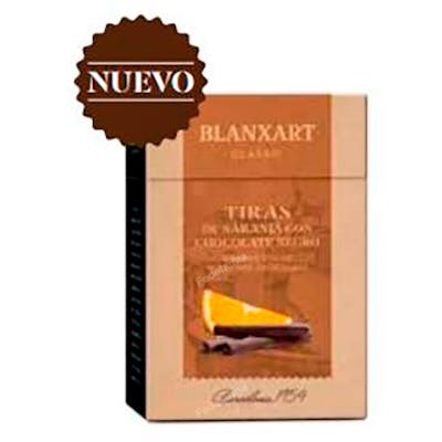 BLANXART Tiras d'orange confite avec chocolat noir 100 g BLANXART Tiras d'orange confite avec chocolat noir 100 g