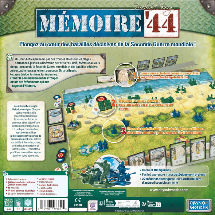 Asmodee Mémoire'44 édition 2025 - Les 20 ans avec 20 scénarios Asmodee Mémoire'44 édition 2025 - Les 20 ans avec 20 scénarios