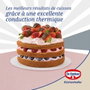 Dr Oetker Ensemble de 2 moules à manqué à charnière Rétro Rose 18 et 20 cm