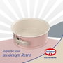 Dr Oetker Ensemble de 2 moules à manqué à charnière Rétro Rose 18 et 20 cm