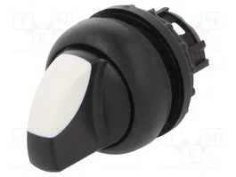 EATON ELECTRIC Commutateur rotatif RMQ-Titan 22mm, 2 positions stables, blanc-noir