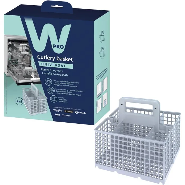 Wpro Panier à couverts DWB304 universel modulable Wpro Panier à couverts DWB304 universel modulable