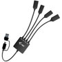 I-Tec Hub USB-C 4 ports 2x USB-C 2x USB-A 3.2 Gen 1 5 Gbps Compact Noir