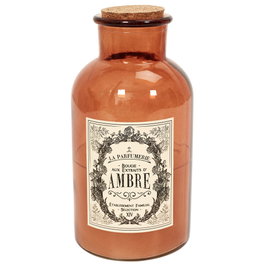 Home Deco Factory Bougie Parfumée en Flacon de Verre 21 cm