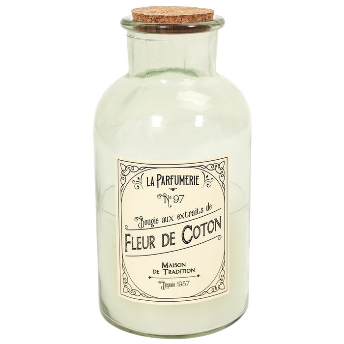 Home Deco Factory Bougie Parfumée en Flacon de Verre 21 cm Home Deco Factory Bougie Parfumée en Flacon de Verre 21 cm