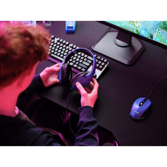 Casques avec Microphone Trust 24991 GXT415B Bleu