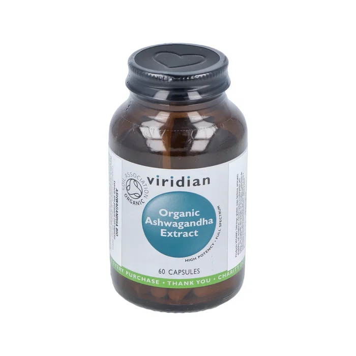 VIRIDIAN Ashwagandha Extract 60 Gélules Bio Complément Alimentaire Végétalien VIRIDIAN Ashwagandha Extract 60 Gélules Bio Complément Alimentaire Végétalien
