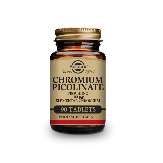 SOLGAR GTF Chrome Picolinate 100 µg 90 Comprimés SOLGAR GTF Chrome Picolinate 100 µg 90 Comprimés