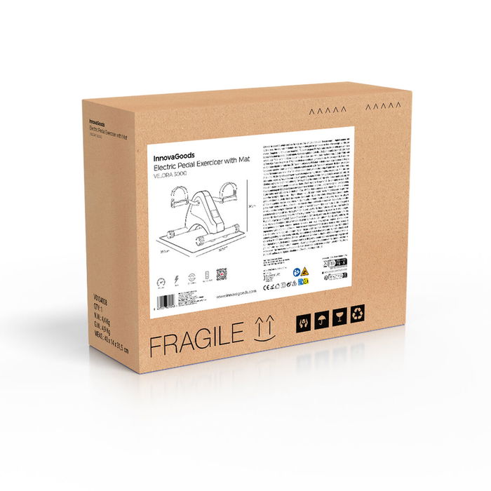 Pédaleur Électrique Assisté pour Bras et Jambes avec Tapis et Télécommande Velora 3000 InnovaGoods