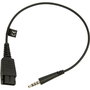 Jabra Cord QD - Câble d'extension Jack 3.5 mm du QD vers droit