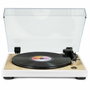 Thomson TT301 - Platine vinyle design bois et blanc - Audio-Technica AT3600L