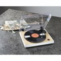 Thomson TT301 - Platine vinyle design bois et blanc - Audio-Technica AT3600L