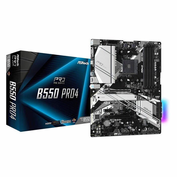 Carte Mère ASRock B550 Pro4 AMD B550 AMD AM4 Carte Mère ASRock B550 Pro4 AMD B550 AMD AM4