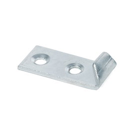 HERRAJES ALK Plaque d'ancrage en acier zincé 29x13 mm pour fermeture crabe