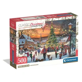 Clementoni Puzzle 500 pièces - Christmas Magic Moments