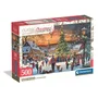 Clementoni Puzzle Christmas Magic Moments - Village de Noël sous la neige, 500 pièces