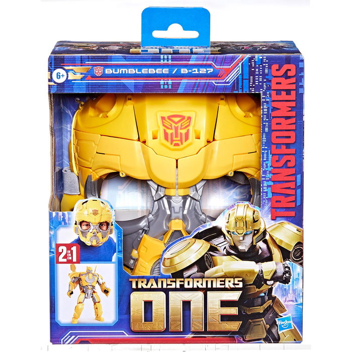 Hasbro Transformers Movie 8 Figurine Convertible 2 en 1 Masque Bumblebee F9181 - Jeu Robot et Masque Inspiré du Film Transformers: One