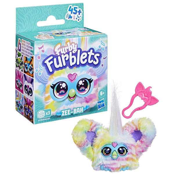 Hasbro Furby Furblets - Peluche musicale interactive 12 cm avec plus de 45 sons et chansons - Compatible avec Furby - Langues: EN, FR, ES, PT, DE