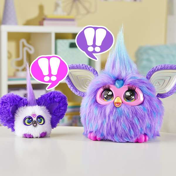 Hasbro Furby Furblets - Peluche musicale interactive 12 cm avec plus de 45 sons et chansons - Compatible avec Furby - Langues: EN, FR, ES, PT, DE