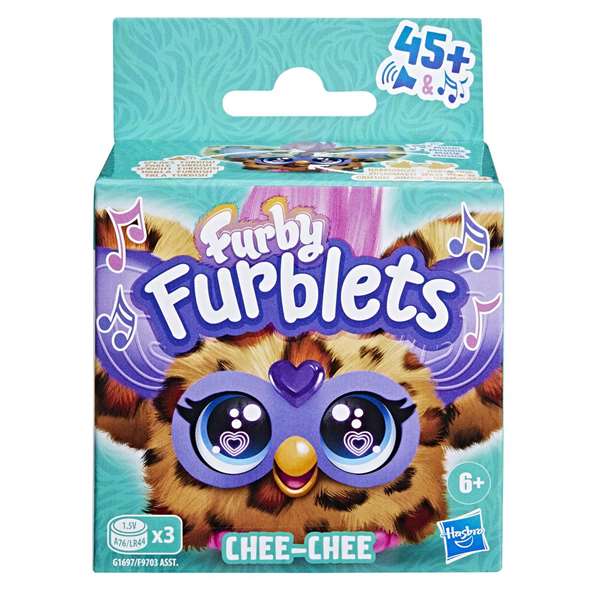 Hasbro Furby Furblets - Peluche musicale interactive 12 cm avec plus de 45 sons et chansons - Compatible avec Furby - Langues: EN, FR, ES, PT, DE