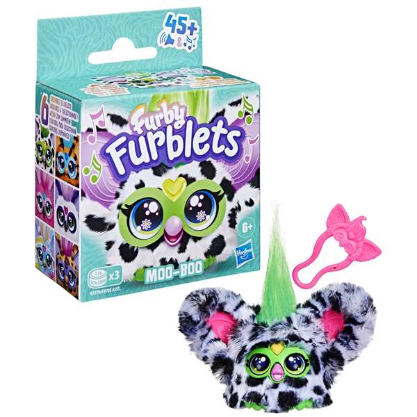 Hasbro Furby Furblets - Peluche musicale interactive 12 cm avec plus de 45 sons et chansons - Compatible avec Furby - Langues: EN, FR, ES, PT, DE