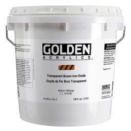 Golden Couleurs acryliques Heavy Body Oxyde de fer Marron Transparent 3.78 L