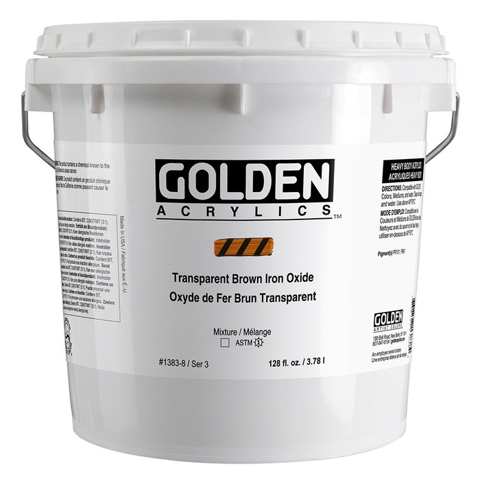 Golden Couleurs acryliques Heavy Body Oxyde de fer Marron Transparent 3.78 L Golden Couleurs acryliques Heavy Body Oxyde de fer Marron Transparent 3.78 L