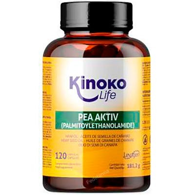 Kinoko Life Pea Aktiv Palmitoiletanolamida + Huile de Graines de Chanvre 120 Capsules Kinoko Life Pea Aktiv Palmitoiletanolamida + Huile de Graines de Chanvre 120 Capsules
