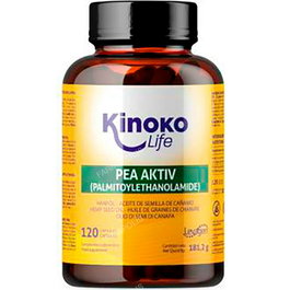 KINOKO LIFE PEA AKTIV (Palmitoiletanolamide) + Huile de graines de chanvre 120 cap.