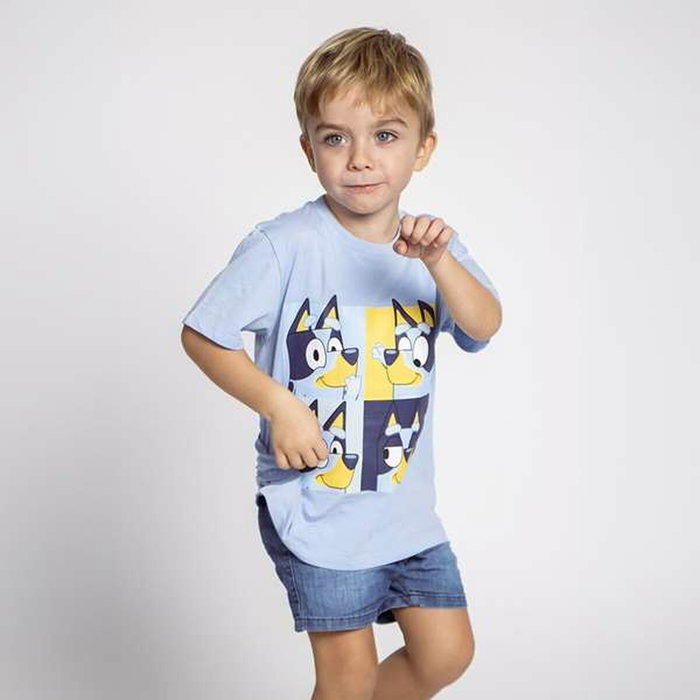 T shirt à manches courtes Enfant Bluey Bleu clair 4 ans