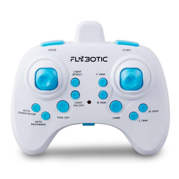 Bizak Neon - Drone acrobatique RC 2.4GHz 3 canaux avec éclairage LED vibrant (bleu et vert), recommandé à partir de 8 ans