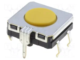 Aratas (Formerly Omron Components) Microcommutateur TACT B3W-4105 SPST-NO Jaune