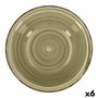 Quid Ensaladera Cerámica Vita Natura 23 cm (6 Unités) - Céramique Verte Lisse