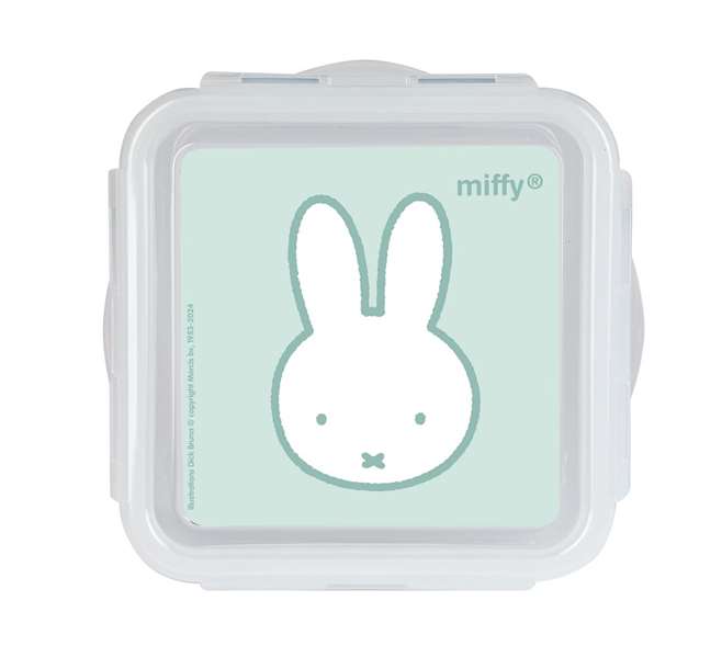 Safta Boite-repas bento Miffy "Menthe" 13 x 7.5 x 13 cm pour enfants a partir de 3 ans