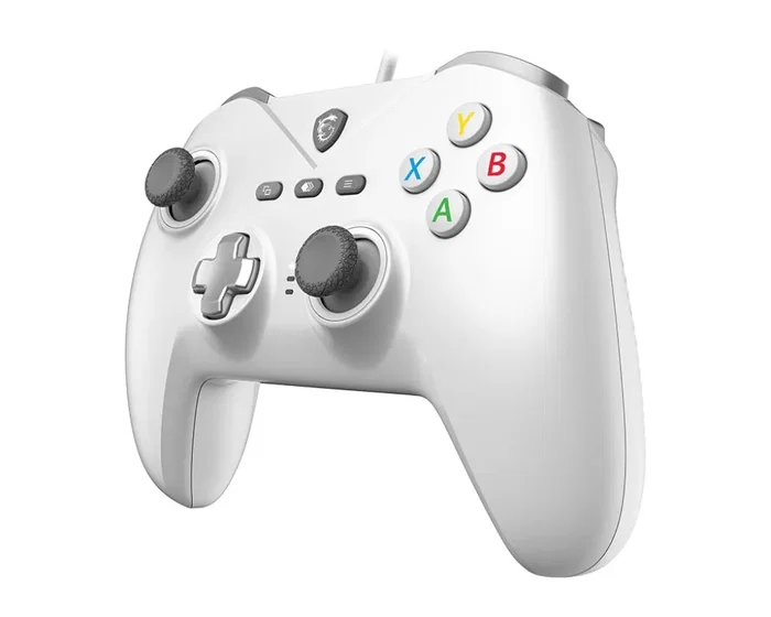 MSI GC200 - Manette de jeu filaire pour PC - Force GC200 - Joysticks analogiques, gâchettes à effet Hall - Blanc