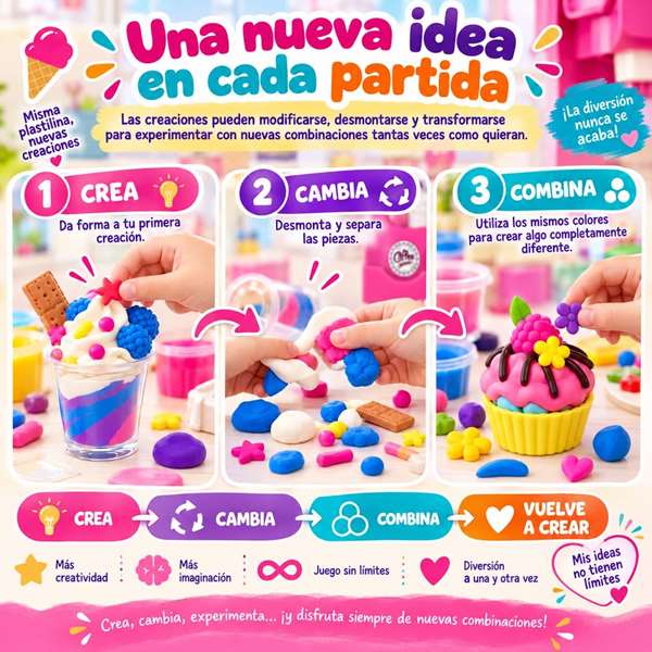 Jugatoys Jeu de pâte à modeler Glacerie avec accessoires Jugatoys Jeu de pâte à modeler Glacerie avec accessoires