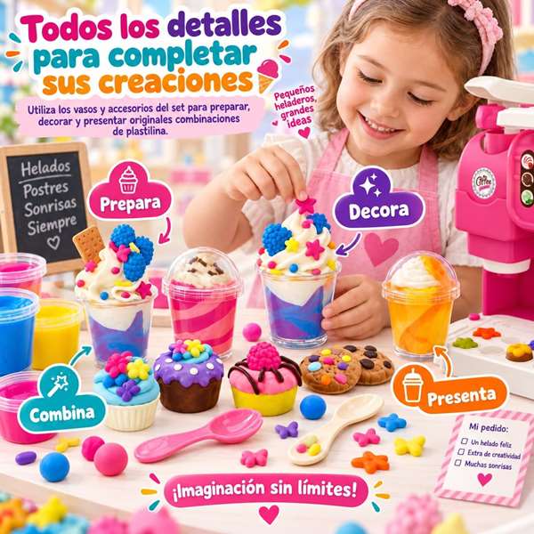 Jugatoys Jeu de pâte à modeler Glacerie avec accessoires Jugatoys Jeu de pâte à modeler Glacerie avec accessoires