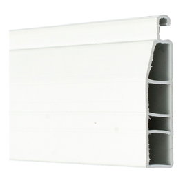 Micel Lama finale pour store PR24 - PVC blanc - 52 mm x 12 mm x 2 m - pour lame 52 mm