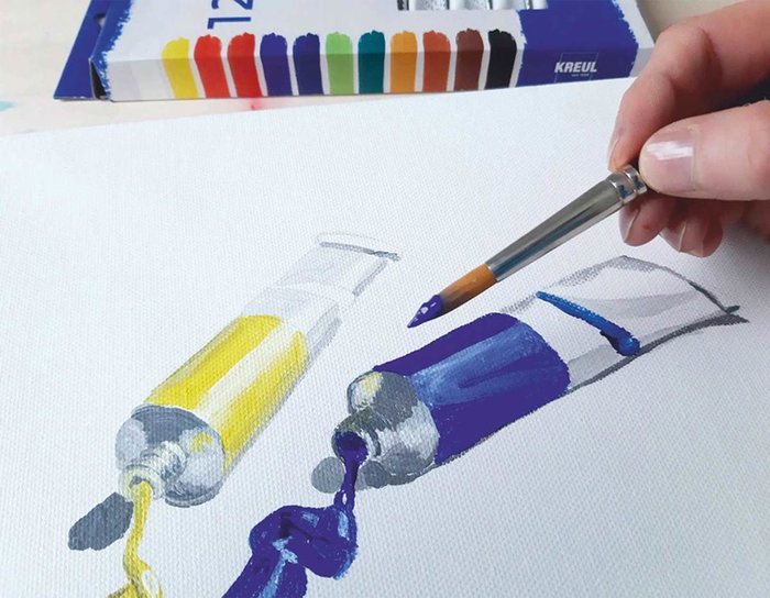 Kreul Set de 12 tubes de peinture acrylique EL GRECO Couleurs Assorties Kreul Set de 12 tubes de peinture acrylique EL GRECO Couleurs Assorties