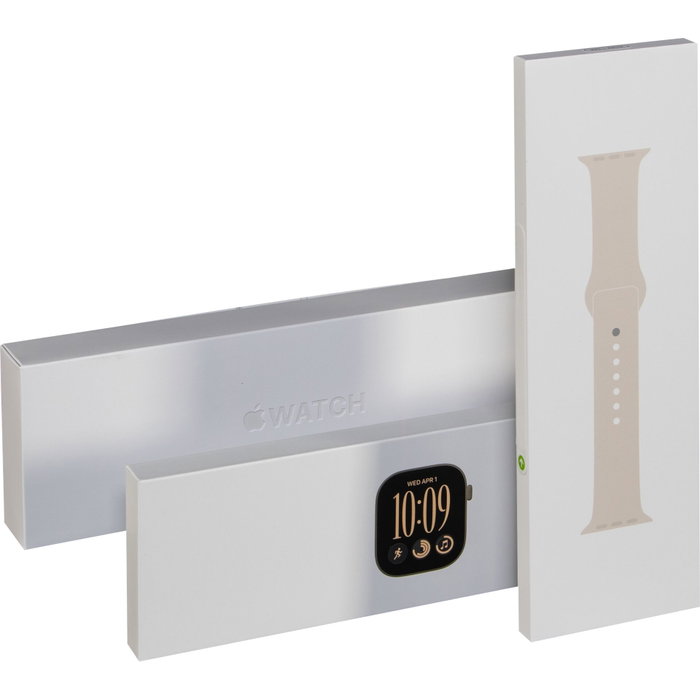 Apple Watch Series 12 GPS 42 mm Aluminium Or/Sable Sport S/M Apple Watch Series 12 GPS 42 mm Aluminium Or/Sable Sport S/M