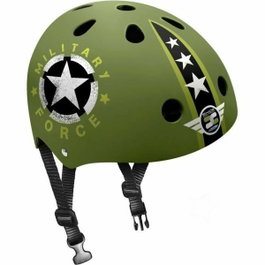 Stamp Casque Skate Skids Control Military Star Vert