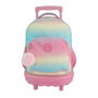 Toybags Mochila Trolley Fjo - Sac à dos à roulettes compact double corps grande capacité, rose dégradé brillant, 44 x 34 x他们说24 cm