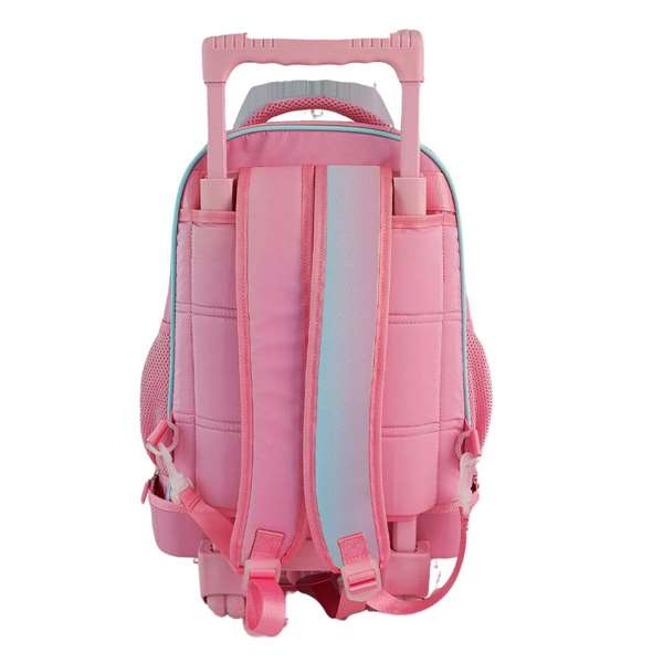 Toybags Mochila Trolley Fjo - Sac à dos à roulettes compact double corps grande capacité, rose dégradé brillant, 44 x 34 x他们说24 cm Toybags Mochila Trolley Fjo - Sac à dos à roulettes compact double corps grande capacité, rose dégradé brillant, 44 x 34 x他们说24 cm