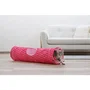Kerbl Tunnel pour chat Puntino Rose et blanc 100 cm - Jeu pliable avec 3 entrées et balle