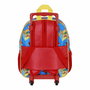 Cartable 3D avec roulettes Mickey Mouse Scooter Bleu Rouge 26 x 13 x 34 cm