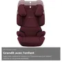 Cybex Siège auto rehausseur Solution X i-Fix 3 à 12 ans (15-50 kg, 100-150 cm) Rouge - Réhausseur avec fixation ISOFIX, têtière inclinable et conforme R129/03
